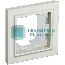 Рамка 1-местная IEK BRITE РУ-1-БрКр-44 IP44 бежевый