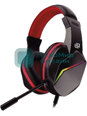 Гарнитура Oklick HS-L335G чёрный, проводная, USB-C/3.5 мм