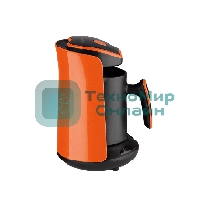 Электрическая турка Energy EN-251T стекло,0,3л, 600Вт черный/оранж. автоотключение 107707