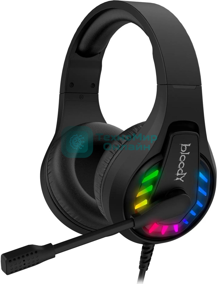 Гарнитура Bloody G230 чёрный, проводная, подсветка