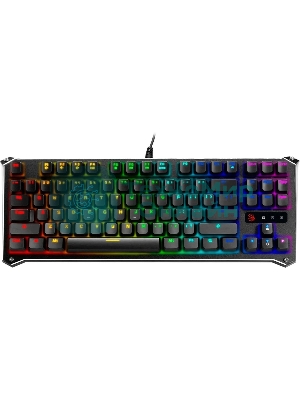 Клавиатура A4 B930 механическая черный USB Gamer LED