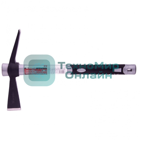 Кирка Matrix 21826 mini двухплоскостная 500 г, фибергласовая обрезиненная рукоятка, 385 мм