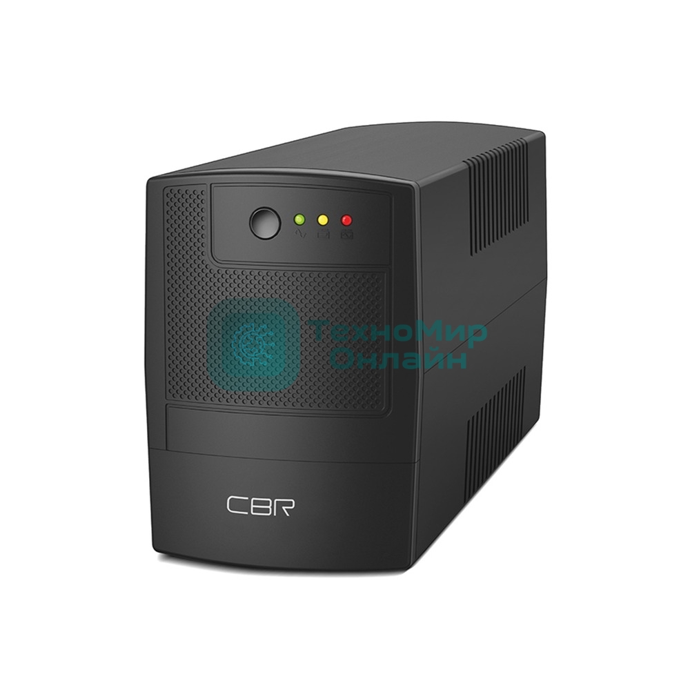 Источник бесперебойного питания CBR UPS-TWP-101EJ-650 / 650ВА / 390Вт, Schuko CEE 7 x2 outlets, USB Type-B, RJ11/45