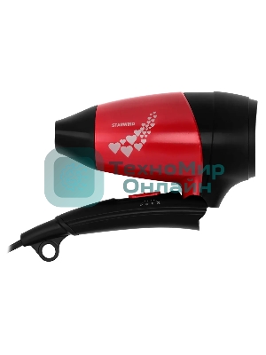 Фен Starwind SHD 7065 1400Вт черный/красный