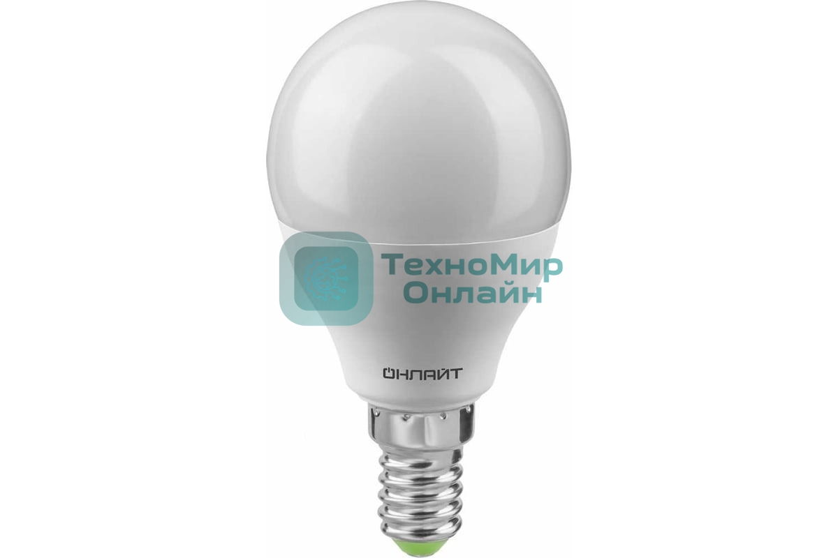 Лампа светодиодная 12вт OLL-G45-12-230-4K-E14-FR ОНЛАЙТ