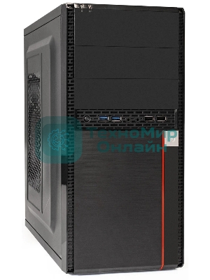 Компьютерный корпус Minitower ExeGate MA-371X-UNS500 (mATX, БП UNS500 с вент. 12см, 2*USB+2*USB 3.0, аудио, черный)
