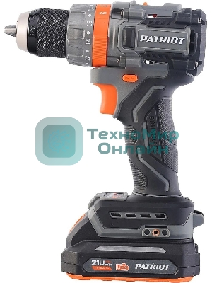 Дрель-шуруповерт Patriot BR 212UES, 21 В, 2 Ач, 85 Нм, бесщеточный