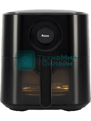 Аэрогриль Hyundai HYF-5003 черный, 1500 Вт, 5.5 л, сенсор, 25 программ