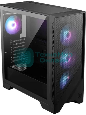 Компьютерный корпус MSI MAG Forge 321R Airflow черный без БП ATX 4x120мм 2xUSB 3.0 1xUSB3.1 audio bott PSU