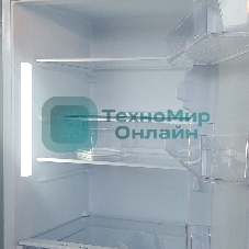 Холодильник Бирюса C6135 серебристый металлопласт двухкамерный 240/60л морозилка сверху, автоматическое оттаивание