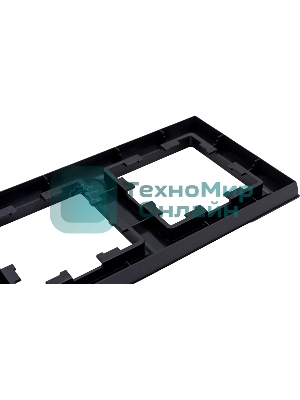 Рамка 4-местная IEK BRITE РУ-4-БрЧ черный