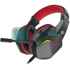 Гарнитура Oklick HS-L335G чёрный, проводная, USB-C/3.5 мм