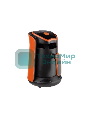 Электрическая турка Energy EN-251T стекло,0,3л, 600Вт черный/оранж. автоотключение 107707