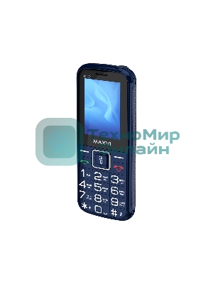 Мобильный телефон Maxvi RT-04 + док-станция, синий