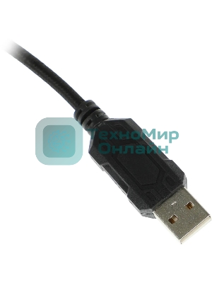 Гарнитура Acer AHW120 чёрный, проводная, USB, подсветка