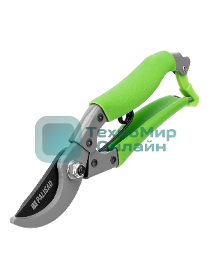 Секатор прямого реза Palisad 200 мм, стальные рукоятки, ПВХ оболочка, BASE