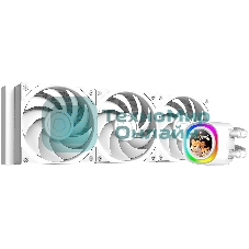 Система жидкостного охлаждения ID-Cooling FX360 LCD PE WHITE (Soc 1851/1700/1200/115X/AM5/AM4, 3x120мм fan, 2450rpm, 34.3 дБ, 350W, PWM 4-pin, Al+Cu) (FX360 LCD P