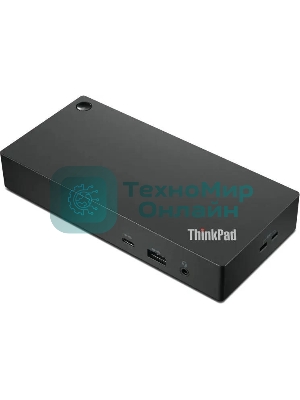 USB-концентратор Lenovo ThinkPad 40AY0090EU, USB Type-C, USB/USB Type-C/RJ-45/HDMI/DisplayPort/mini-jack 3.5мм, USB