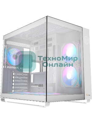 Компьютерный корпус Ocypus Iota C70 WH ARGb ATX/win/белый/6 ARGb fans/no PSU/Tempered Glass
