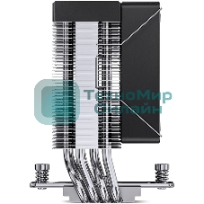 Кулер для процессора JONSBO CR-1400 V2 ARGb (180W, 4-pin PWM, 133мм, Al/Cu, 4x6мм, ARGb, 1x92мм, 38.2CFM, 33.8dBA, 2200RPM, S: 1700/1200/115X, AM4/AM5 черный)