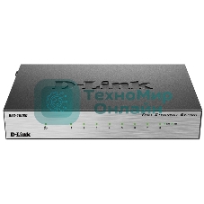 Коммутатор D-Link DES-1008D/(K2A/K3A)RU/J1A/J2A/L2A/L2B, 8×100 Мбит/с, неуправляемый