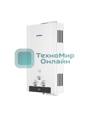 Водонагреватель газовый Edisson HEAT H 20 D белый, проточный, 10 л/мин, 20 кВт, газ-контроль