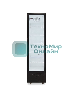 Холодильная витрина Бирюса Б-B300D черный однокамерный 345 л