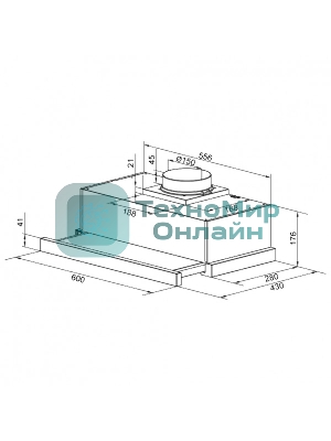 Вытяжка встраиваемая Zigmund & Shtain K 017.6 W белый, 60 см, 700 куб. м/ч, 51 дБ