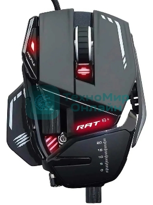 Мышь проводная Mad Catz R.A.T. 8+ черный, 16000 dpi, USB, кнопки - 11