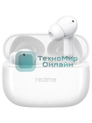 Наушники TWS Realme Buds T310 белый, внутриканальные, Bluetooth, активное шумоподавление, до 9 ч