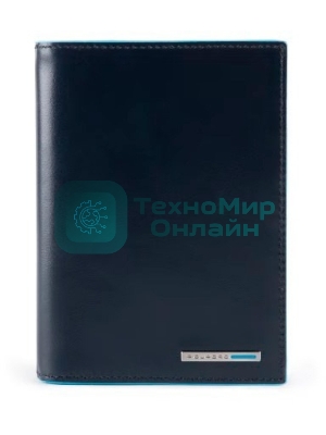 Обложка для документов Piquadro Blue Square PP5246B2R/BLU2 синий натур.кожа