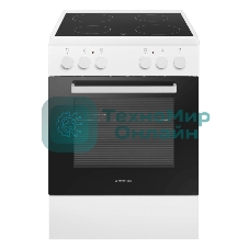 Плита электрическая Maunfeld MEC65CW07 белый, конфорок 4 шт, духовка 60 л, 60 см x 85 см x 60 см