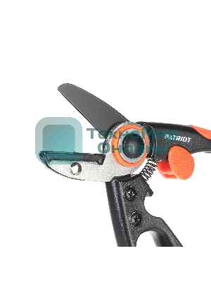 Секатор PATRIOT PAP-203, контактный, с наковаленкой, антифрикционное покрытие, ручка-петля, 203 мм