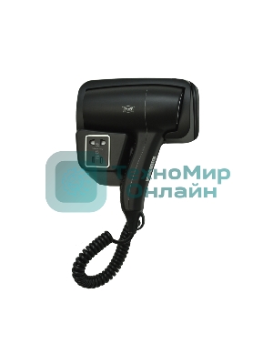 Фен Puff 1201BlB черный, 1200 Вт