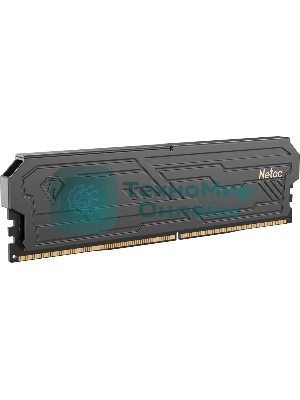 Оперативная память Netac Shadow III, DDR4, 32GB (2x16GB), 3200 MHz, CL16, с радиатором, чёрный