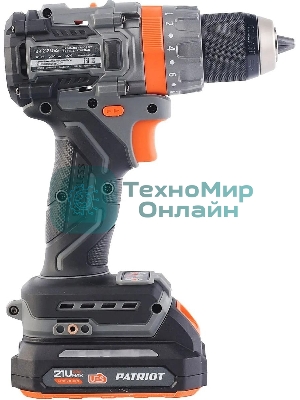 Дрель-шуруповерт Patriot BR 212UES, 21 В, 2 Ач, 85 Нм, бесщеточный