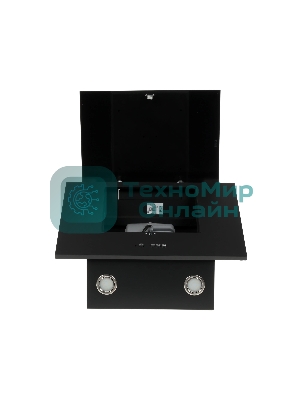 Вытяжка наклонная Elikor Рубин 60П-650-К3Д черный, 60 см, 650 куб. м/ч, 56 дБ