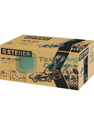Газонокосилка сетевая STEHER 1700 Вт, ш/с 38 см