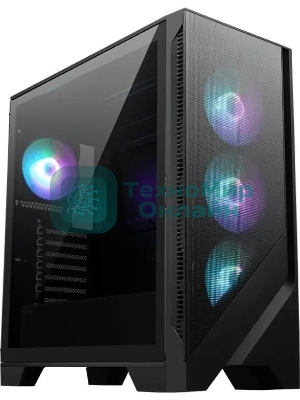 Компьютерный корпус MSI MAG Forge 321R Airflow черный без БП ATX 4x120мм 2xUSB 3.0 1xUSB3.1 audio bott PSU