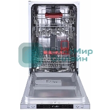 Встраиваемая посудомоечная машина LEX PM 4563 B, нержавеющая сталь, 44.8 см, 10 компл., 49 дБ, класс A++
