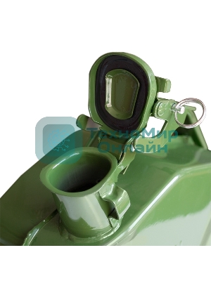 Канистра топливная AVS металлическая вертикальная 10 Л (зеленая) VJM-10