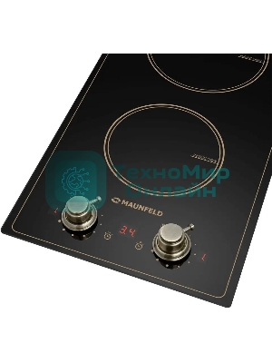 Индукционная варочная панель Maunfeld CVI292MBKBR, конфорок: 2 шт., стеклокерамика, независимая, черный