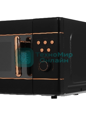 Микроволновая печь JVC JK-MW270D черный, 20 л, 700 Вт, переключатели - кнопки, поворотный механизм