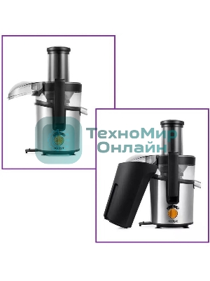 Соковыжималка центробежная Kitfort КТ-1138 800Вт рез.сок.:1000мл. черный/нержавеющая сталь