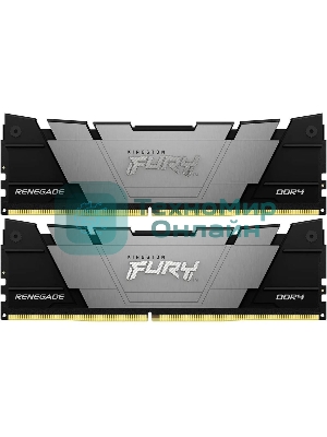 Оперативная память Kingston Fury Renegade, DDR4, 16GB (2x8GB), 4266MHz, CL19, DIMM, с радиатором, черный