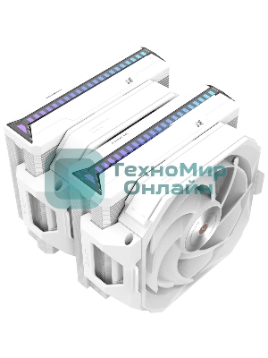 Кулер для процессора Alseye W700-W(USA) белый, 120 мм, алюминий/медь, 2200 об/мин, 35.3 дБ, 4 pin, 230 Вт, 159 мм