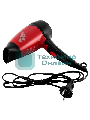 Фен Starwind SHD 7065 1400Вт черный/красный