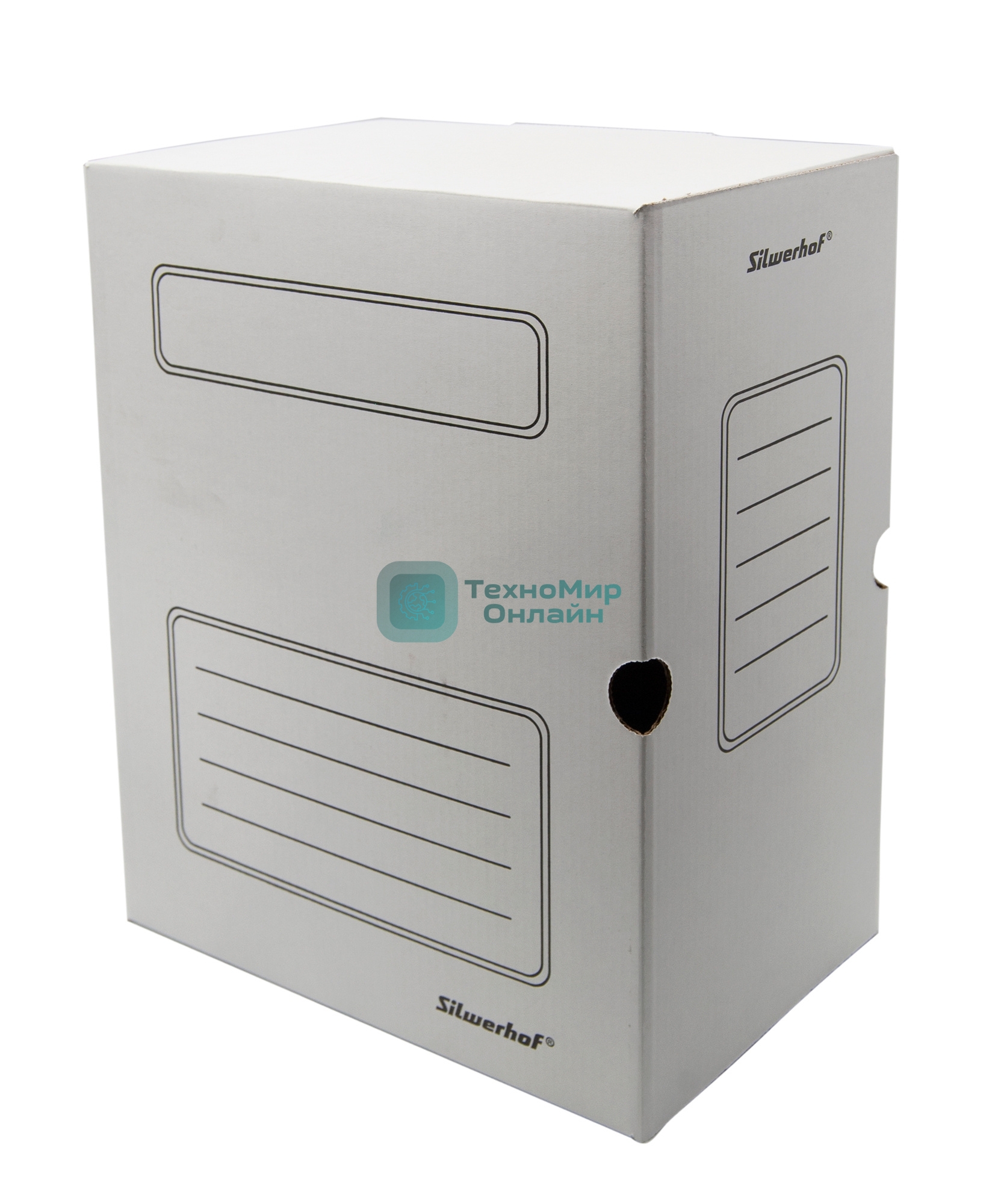 Короб архивный Silwerhof КА-150БЕЛЫЙ микрогофрокартон корешок 150мм, 260x325x150мм, белый