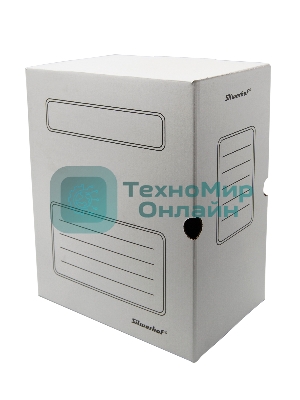 Короб архивный Silwerhof КА-150БЕЛЫЙ микрогофрокартон корешок 150мм, 260x325x150мм, белый