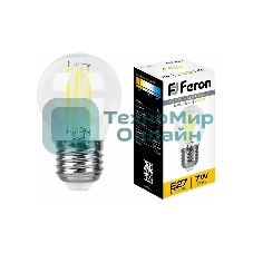 Лампа светодиодная Feron LB-52 7W 230V E27 2700K